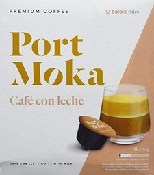 Port Moka Cápsulas de Café con Leche Compatibles Sistema Dolce Gusto