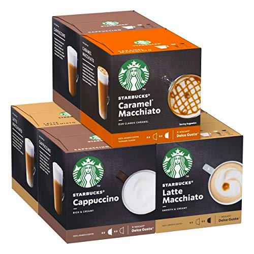Starbucks White Cup Variety Pack De Nescafe Dolce Gusto Cápsulas De Café 6 X Caja De 12 Unidades