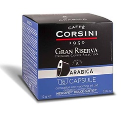 Caffè Corsini Gran Riserva Arabica Coffee Compatible Con Dolce Gusto 6 Pack De 16 Cápsulas 1740 g