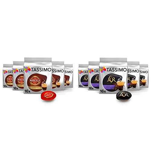 Tassimo Cápsulas de Café Marcilla Espresso | 80 Cápsulas Compatibles con Cafetera Tassimo