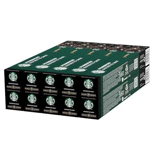 STARBUCKS Ristretto Shot de Nespresso, Cápsulas de de STARBUCKS
