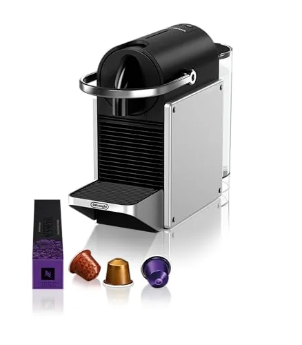 Nespresso De'Longhi Pixie EN127.S, Máquina de Café en Cápsulas de Nespresso