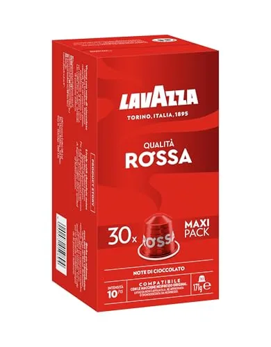 Lavazza, Qualità Rossa, 30 Cápsulas Café Compatibl de Lavazza