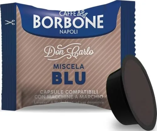 Caffè Borbone Don Carlo, Mezcla de Café Azul - 100 Cápsulas