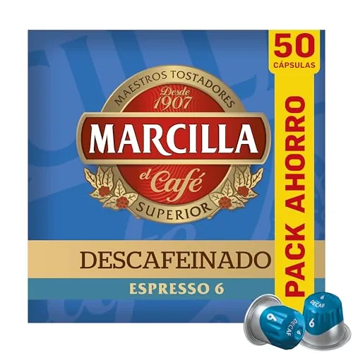 Marcilla Café Descafeinado | 50 Cápsulas