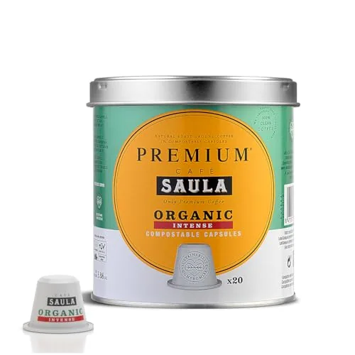 Café Saula Lata 20 Cápsulas compostables café Orga de SAULA PREMIUM