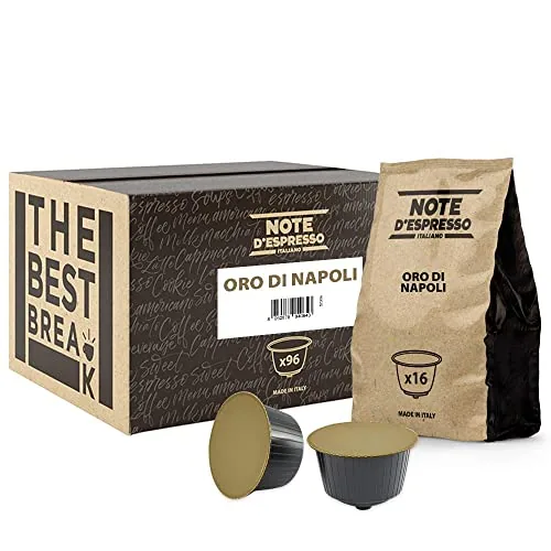 Note d'Espresso - Oro di Napoli - Cápsulas de Café compatibles con Cafeteras NESCAFE'* DOLCE GUSTO*
