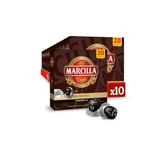 Marcilla Café Ristretto | 200 Cápsulas |
