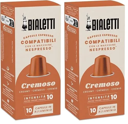 Bialetti Café Cápsulas compatibles con Nespresso® - Cremoso