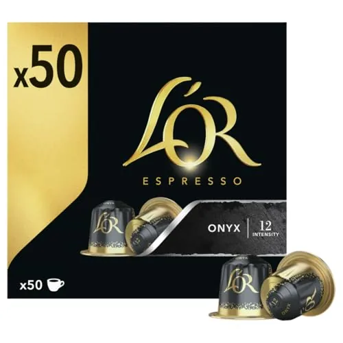 L'OR Espresso Café Onyx | 50 Cápsulas | Intensidad 12