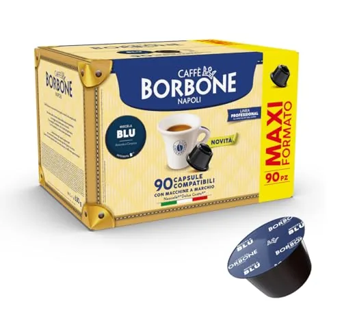 Caffè Borbone Mezcla de Café Azul - 90 Cápsulas -