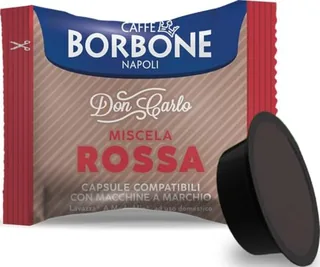 Caffè Borbone Don Carlo, Mezcla de Café Roja - 100 Cápsulas