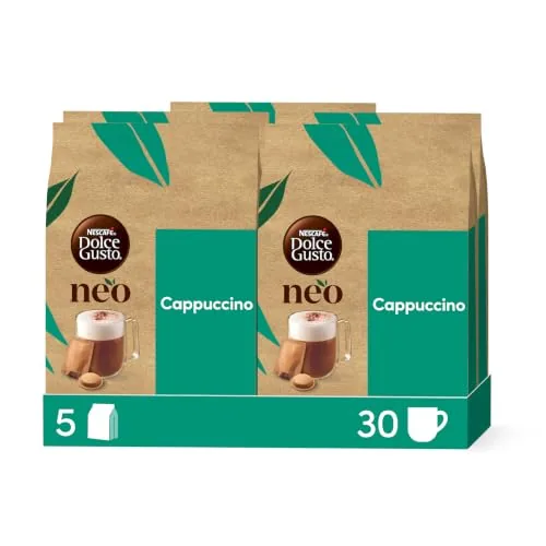 NEO Cappuccino de NESCAFÉ® Dolce Gusto® - 30 cápsulas y 30 sobres | NEO Cappuccino (5 packs x 6 cápsulas y 6 sobres)