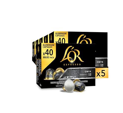 L'OR Espresso Cápsulas de Café Onyx, Intensidad 12