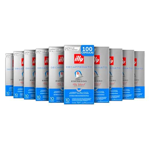 illy, Café en Cápsulas Compatibles en Aluminio DESCAFEINADO