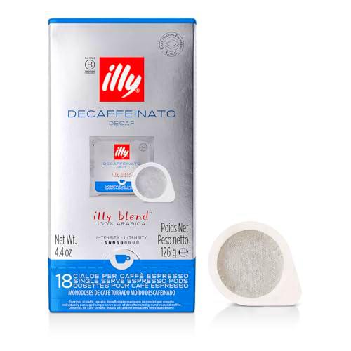 illy, Café en Cápsulas E.S.E Monodosis Tostado DESCAFEINADO