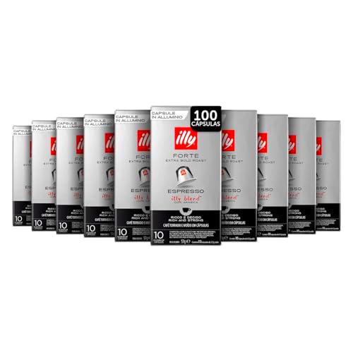 illy, Café en Cápsulas Compatibles en Aluminio FORTE