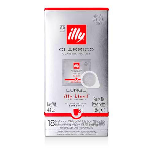 illy, Café en Cápsulas E.S.E Monodosis Tostado CLASSICO Lungo