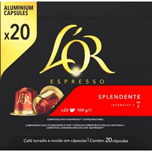 L'OR Espresso Café Cápsulas Splendente | 20 Cápsulas Compatibles Nespresso