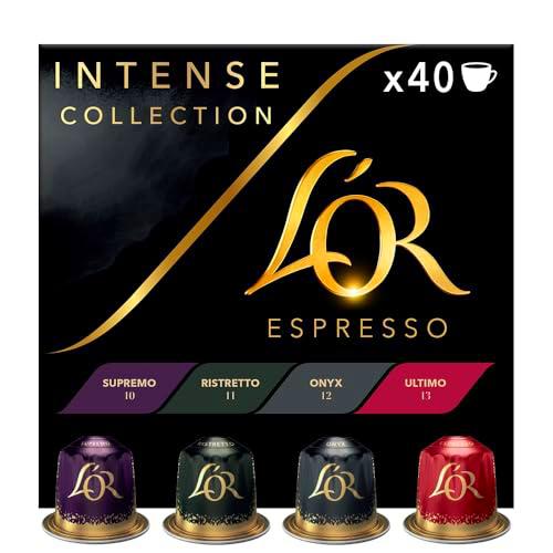 L'OR Espresso Colección Intenso | Intensidades 10-12 | 40 Cápsulas Compatibles Nespresso (R)* | Amazon Exclusive