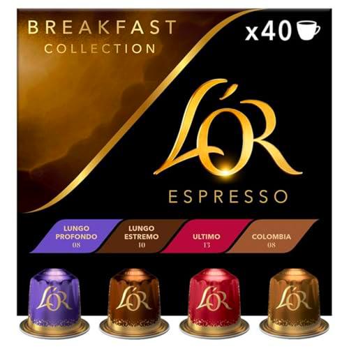 L'OR Espresso Colección Desayuno | 40 Cápsulas Compatibles Nespresso (R)* | Amazon Exclusive