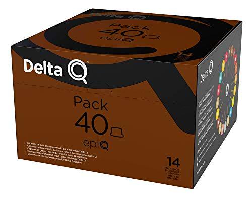 Delta Q - Pack XL epiQ 40 Cápsulas de Café - Intensidad muy Alta