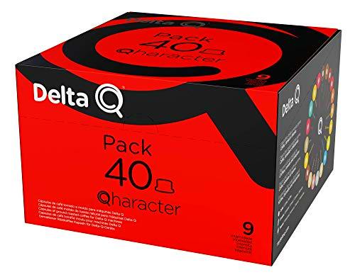 Delta Q - Pack XL Qharacter 40 Cápsulas de Café - Intensidad Alta
