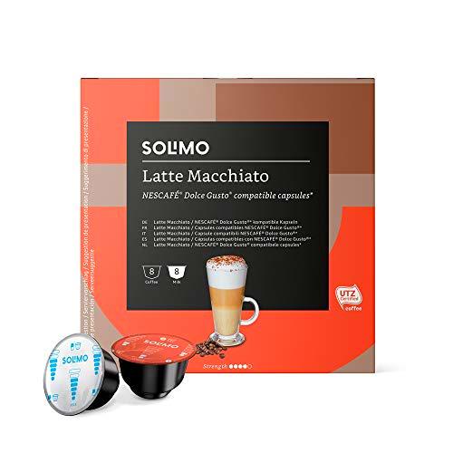 Marca Amazon - Solimo Dolce Gusto Latte Macchiato, 96 cápsulas (6 x 16)