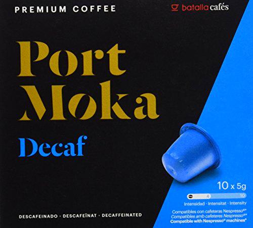 Port Moka Cápsulas de Café Decaf Compatibles con Cafetera Nespresso