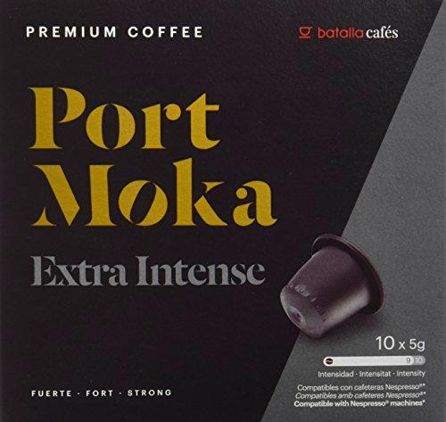 Port Moka Cápsulas de Café Extra Intense Compatibles con Cafetera Nespresso
