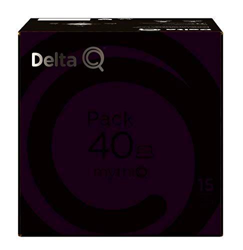 Delta Q - Pack 40 mythiQ - 40 Cápsulas de Café - Intensidad muy Alta