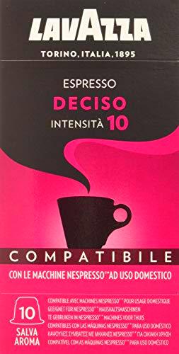 Lavazza Cápsulas de Café Compatibles Nespresso Espresso Deciso