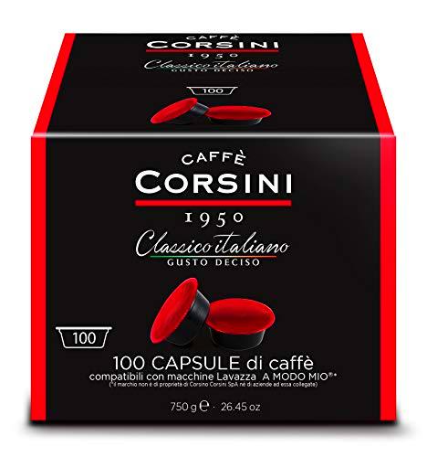Caffè Corsini Café Classico Italiano 100 Cápsulas Lavazza A Modo Mio 750 g