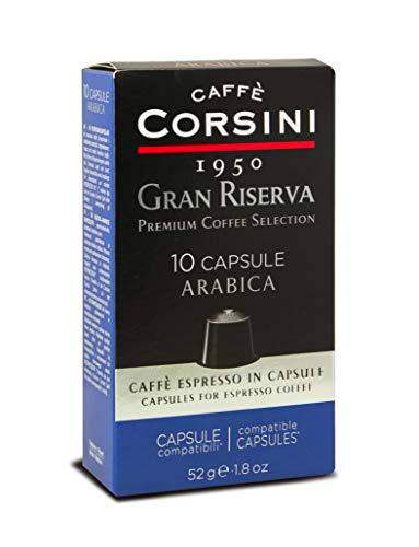 Caffè Corsini Gran Riserva Arabica Espresso Coffee Compatible Con Nespresso 6 Pack De 10 Cápsulas 1710 g