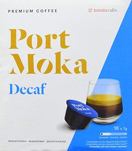 Port Moka Cápsulas de Café Decaf Compatibles Sistema Dolce Gusto