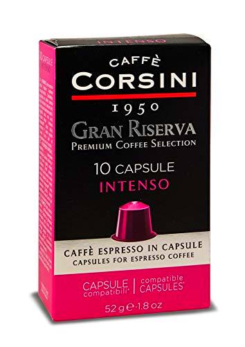 Caffè Corsini Gran Riserva Intense Espresso Coffee 6 Pack De 10 Nespresso Cápsulas 640 g