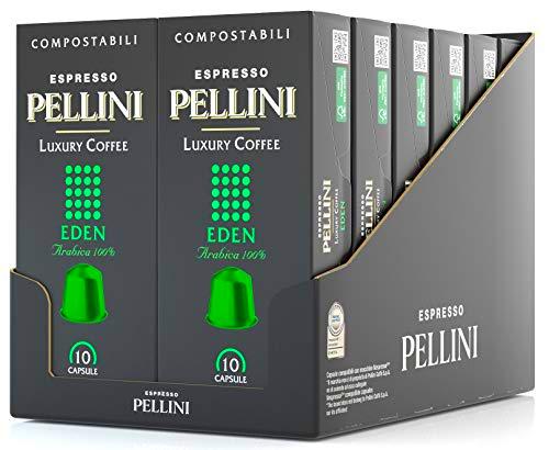 Pellini Espresso Luxury Coffee Eden, Cápsulas Compatibles con la Máquina Nespresso