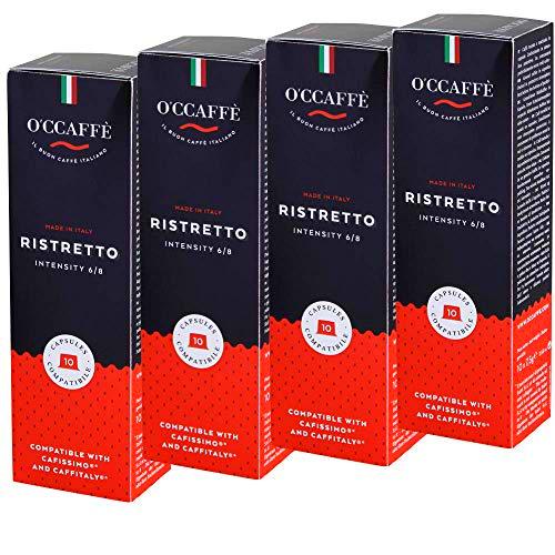 O'Ccaffè Ristretto Caffitaly Compatible Café 120 Cápsulas 900 g