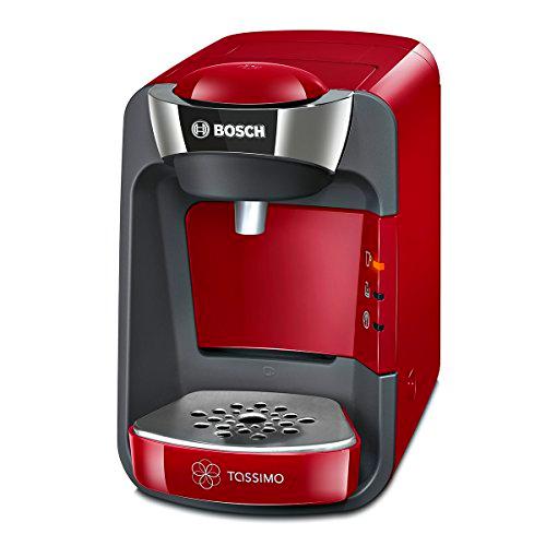 Bosch TAS3203 Tassimo Suny - Cafetera multibebidas automática de cápsulas con sistema SmartStart, color rojo