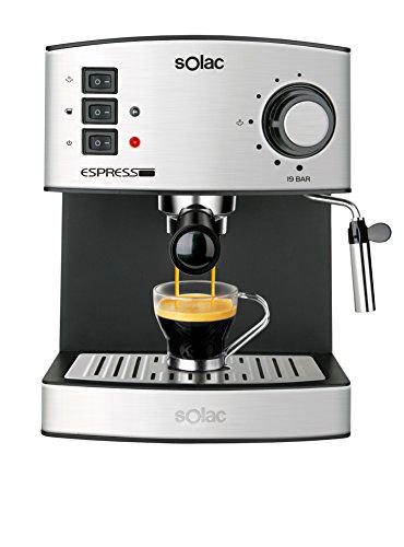 Solac CE4480 Espresso-Cafetera de 19 Bares con vaporizador