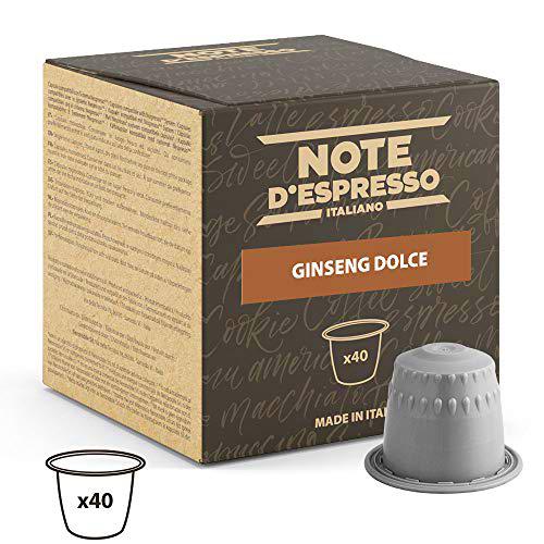 Note D'Espresso - Cápsulas de bebida instantánea de ginseng Dolce
