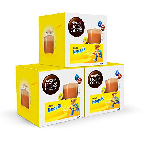 Nescafé DOLCE GUSTO Cacao NESQUIK - Pack de 3 x 16 Cápsulas
