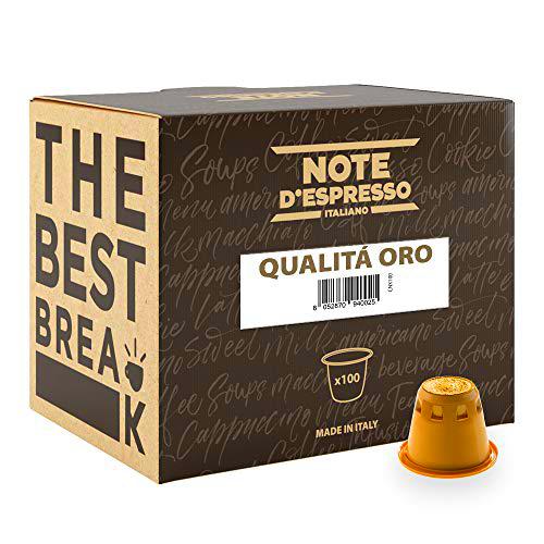 Note D'Espresso - Cápsulas de café &quot;Qualità Oro&quot; exclusivamente compatibles con cafeteras Nespresso*