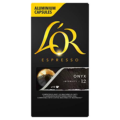 L'Or Espresso Café Ristretto Intensidad 11 - 100 cápsulas de aluminio compatibles con máquinas Nespresso (R)* (10 Paquetes de 10 cápsulas)