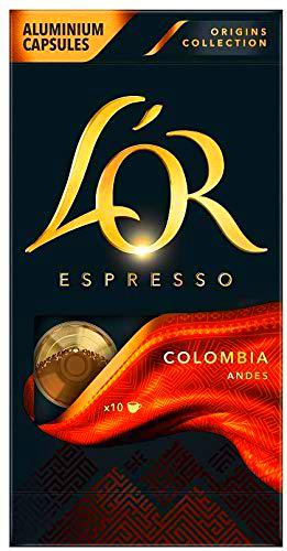 L'OR Espresso Café Colombia Intensidad 8 - Cápsulas de Aluminio Compatibles con Máquinas Nespresso (R)*