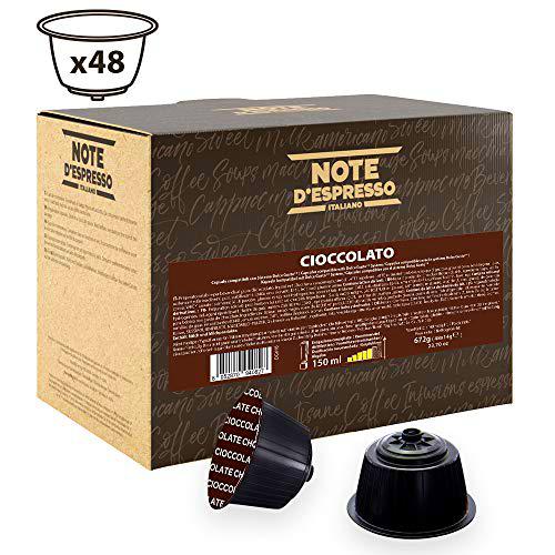 Note D'Espresso - Cápsulas de chocolate Exclusivamente Compatibles con cafeteras de cápsulas Nescafé* y Dolce Gusto* 14 g (caja de 48 unidades)