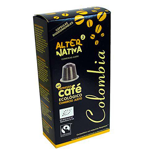 "ALTERNATIVA3 - CÁPSULAS DE CAFÉ COLOMBIA BIO-FT. 10UDS 5,5GR