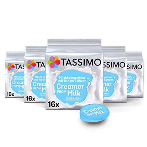 Tassimo Cápsulas de Leche Creamer from Milk | 80 Cápsulas Compatibles con Cafetera Tassimo