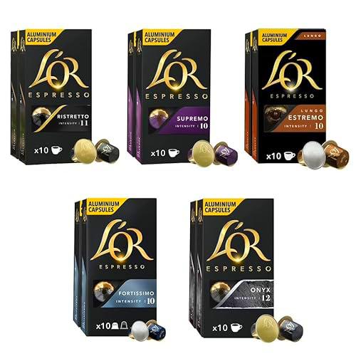L'OR Espresso Cápsulas de Café Surtido | Intensidades 10 a 12| 100 Cápsulas Compatibles Nespresso (R)