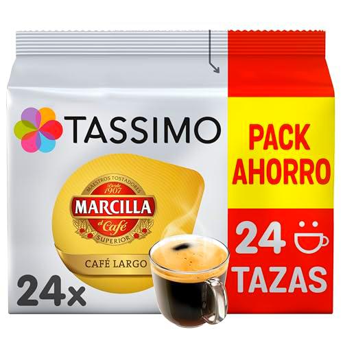 Tassimo Cápsulas de Café Marcilla Largo | 24 Cápsulas Compatibles con Cafetera Tassimo